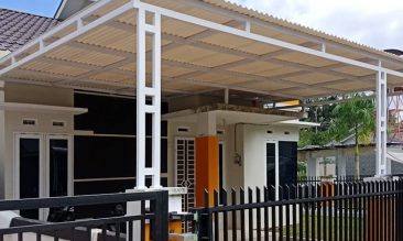 Model Atap Kanopi untuk Carport Rumah - Alderon RS rangka besi hollow