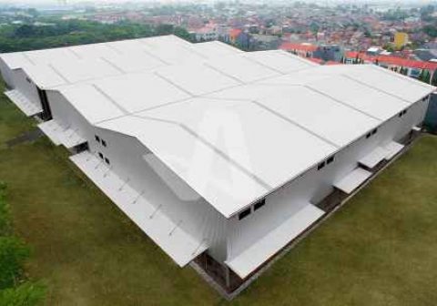 Alderon Proyek Aplikasi Atap Gudang Atap Anti Panas