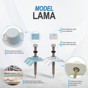 alderon weather seal sekrup model lama