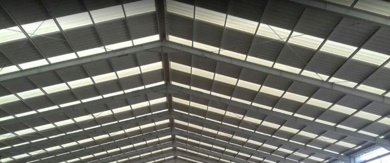 atap alderon transparan twinwall bening transparan skylight pabrik gudang