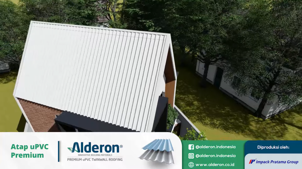 atap rumah industrial minimalis alderon twinwall