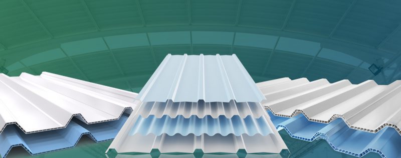 atap upvc alderon terbai single double layer
