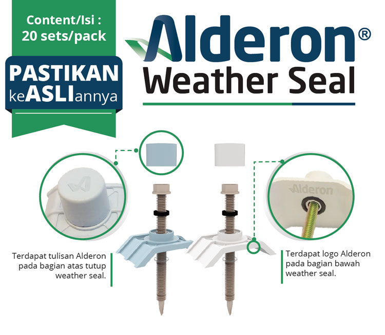 ciri alderon weather seal asli
