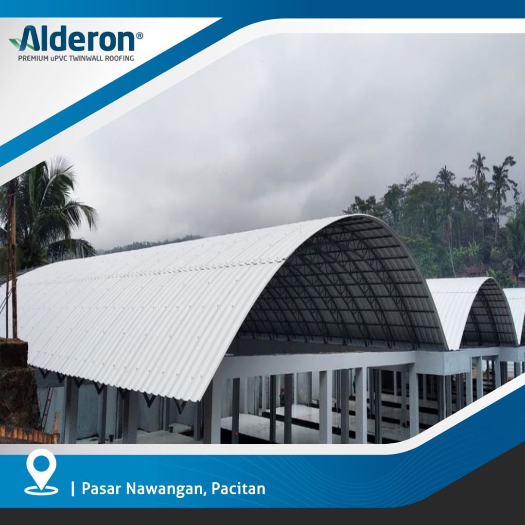 Aplikasi Alderon  untuk Atap  Lengkung  Alderon 