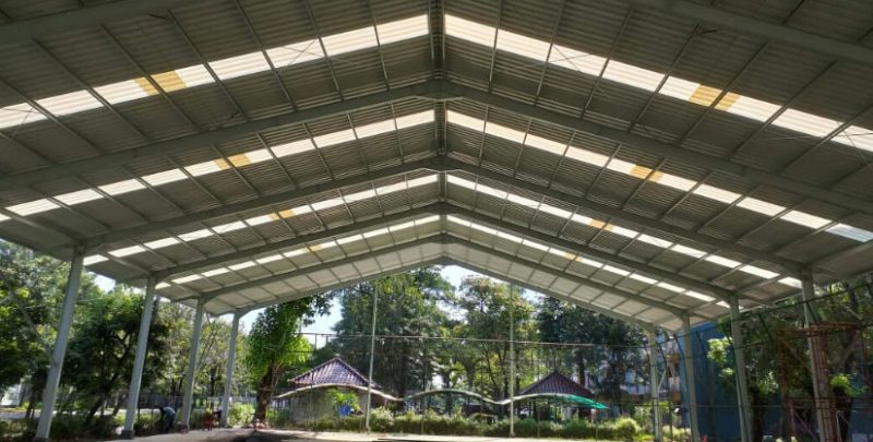 kanopi atap upvc alderon bening transparan