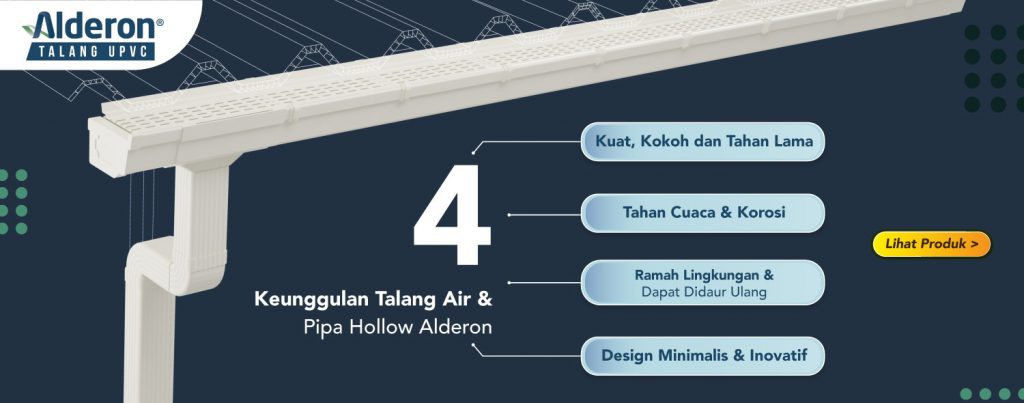 keunggulan talang air dan pipa hollow alderon