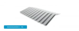 nok wuwungan ridge cap upvc atap alderon nok v rs